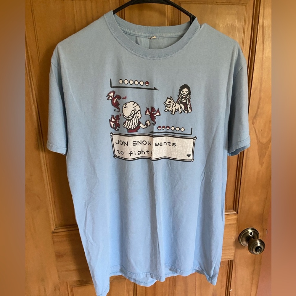Game of Thrones Jon Snow Pokémon T-shirt